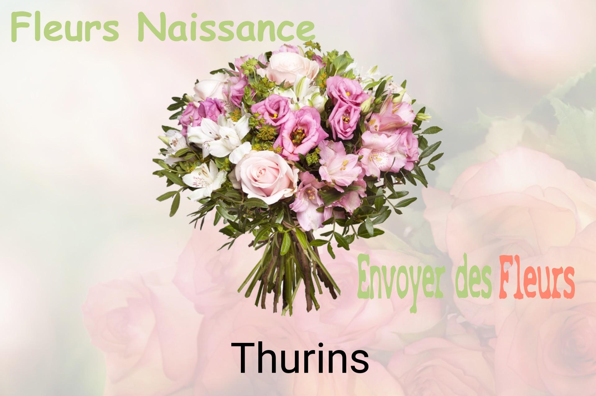 Bouquet de fleurs de naissance livré à Thurins